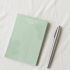 Trust Allah & Plan Notepad | Islamic Planner Notepad