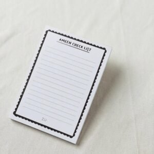 Ameen Checklist Notepad | Islamic To-Do List Notepad
